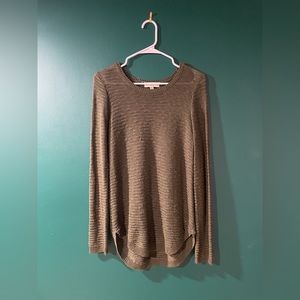 Pinque Axelia Textured Crew Neck Pullover